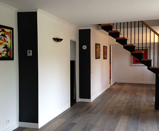 vue du chantier rénovation peinture
