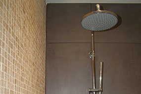 Douche italienne et mosaïque